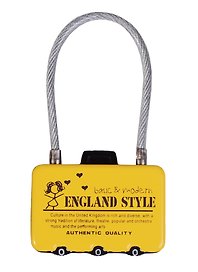 Замочек кодовый чемодан London Style (металл) (блистер)