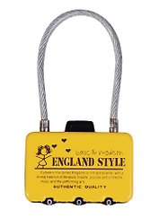 Замочек кодовый чемодан London Style (металл) (блистер)