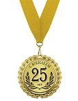 Медаль подарочная С юбилеем 25 лет (med02-092)