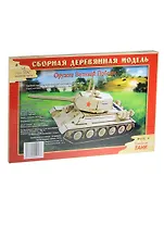 Конструктор, "Танк средний", 23х18,5, дерево