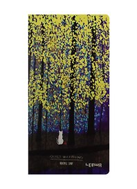 Записная книжка «Beatiful starry cat» А6+, 48 листов в клетку, сшивка, Lenwa