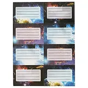 Наклейки для тетрадей «Космос», 24 штуки