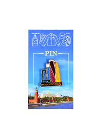 Значок-пин Москва Сити мет.эмаль (55-19-12)