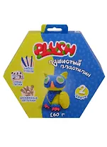 Набор для творчества, Пластилин пушистый ТМ PLUSH синий + желтый, 160гр.