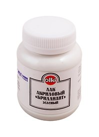 Лак акриловый, бриллиантовый зеленый, 100 мл, Olki