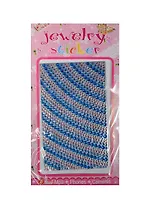 Набор д/творчества Стразы литые для телефона на картонке Jewelry sticker (1461-1/14) (бело-голубые)