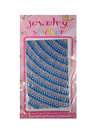 Набор д/творчества Стразы литые для телефона на картонке Jewelry sticker (1461-1/14) (бело-голубые)