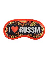 Маска для сна I love Russia (19,3 х 9,4) (1200877)