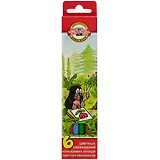 Карандаши цветные Koh-I-Noor, "Крот", 6 цветов