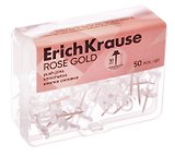 Кнопки силовые 50шт "Rose Gold" цветные, пл/уп, Erich Krause