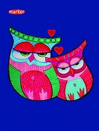 Тетрадь «Color Owl. Цветные совы» А6, 100 листов в клетку, спираль
