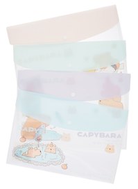 Папка -конверт «Capybara» А4 на кнопке, в ассортименте