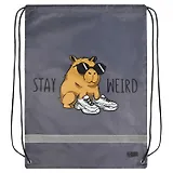 Мешок для сменной обуви "Чудная капибара" 36 х 48 см, 1 отделение, субл.печать