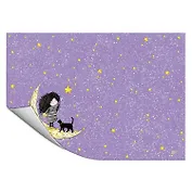 Клеенка для уроков труда "Девочка на луне" 500*700мм, ПВХ, блистер