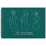 Скетчбук А5 20л "Три грации", 200г/м2, тв.обложка, фольга, гребень