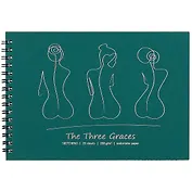 Скетчбук А5 20л "Три грации", 200г/м2, тв.обложка, фольга, гребень