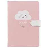 Книга для записей «Dream Big. Облачко», А5, 128 листов, с магнитной застежкой - 0