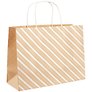 Пакет А4 22*30*11 "Gold stripes" нейтр. бум.мат.ламинат