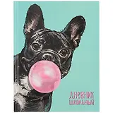 Дневник школьный Феникс+, "Французский бульдог"