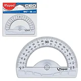 Линейка, транспортир Maped , 180х12 см., пластиковый, в блистере