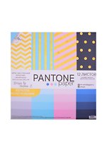 Набор бумаги для скрапбукинга с фольгир Pantone paper, 12 листов 30.5×30.5см 2742033