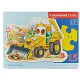 Пазл Castorland Трактор 15 деталей Размер собранной картинки: 23*16,5 см.