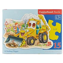 Пазл Castorland Трактор 15 деталей Размер собранной картинки: 23*16,5 см.
