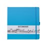 Скетчбук 20*20 80л "Sketchmarker" синий неон, 140г/м2, слоновая кость, тв.обл.