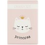 Обложка для паспорта Princess (кошечка в короне) (ПВХ бокс) (ОП2020-246)