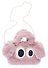 Сумка плюшевая Глазки (розовая) (25х15) - 0