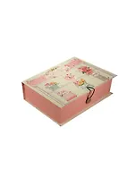 Шкатулка-книга с пуговицей картон Цветочная лавка (22х16х7) (36482)