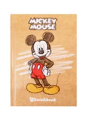 Скетчбук А6 80л "Микки Маус" 100г/м2, тв. переплет