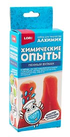 Набор для экспериментов «Пенный вулкан Красный», химические опыты, Lori