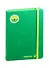 Книга для записей А5 96л кл. "ТЕРМО" зелен.тв.переплет, резинка, ляссе, инд.уп. - 0