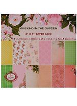 Набор бумаги для скрапбукинга, 15*15см, 24 листа, 12 дизайнов Walk in the garden (11-7) (11-2234