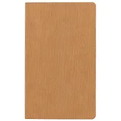 Бизнес-блокнот А5 128л кл. "DOBBY" бежевый, лайт, интегр.переплет, тонир.блок, Hatber