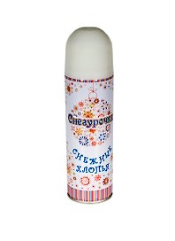 Новогодний спрей Снегурочка Снежные хлопья белый (250 мл)