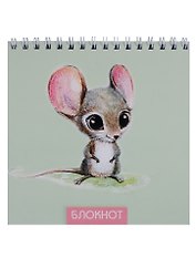 Блокнот 140*140 60л кл. "Звери"