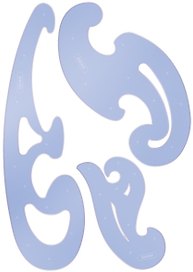 Лекала, пластик, СТАММ, 3 штуки