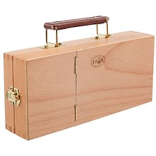 Ящик художника малый с ячейками для кистей и красок 26,5x11x5,5см, бук, Гамма