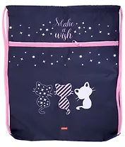 Мешок для сменной обуви " Мечтатели" 34*47см, 1отд., карман на молнии, инд.уп.