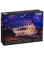 Пазл 1000 Konigspuzzle Италия Ночной Колизей (ГИК1000-8226) (коробка)