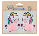Наклейка сквиш антистресс. Единорог
