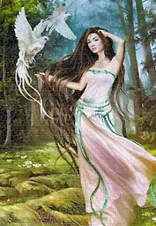 ЧГ:2214945 Пазл 1500 C-150687 Девушка с птицами (castor)