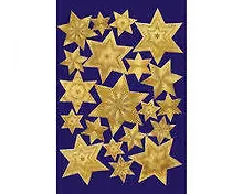 HERMA Наклейки DÉCOR Новый год Звезды на фиолетовом фоне