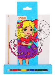 Набор для творчества Color Puppy Роспись по холсту Лакомка 15*20см, с глиттером