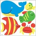 Наклейки, DECORETTO, Наклейки для дома,"Наклейки д/ванной "Подводной" BF 8009