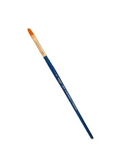 Кисть художественная Галерея, синтетика, плоскоовальная, короткая ручка №6, Гамма