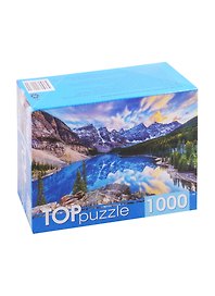 Пазл «Канада Рассвет над озером Морейн» 1000 элементов, TOP Puzzle