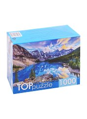 Пазл Канада. Рассвет над озером Морейн 1000 элементов TOPpuzzle ГИТП1000-4135